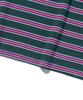 TAILOR STUDIO Classic Striped Short Sleeve T-Shirt (Charcoal/Purple)