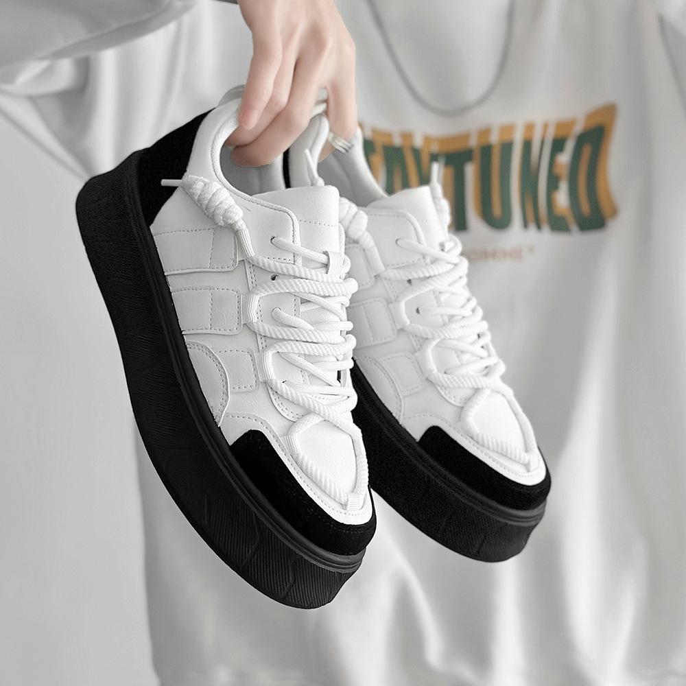 

Little White Shoes Men s 2025 Summer Japanese Versatile Breathable Thick-soled Lightweight Niche Men s Casual Shoes 39