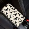 Dreaweet Stylish Spider Web Printed Black Car Center Console Armrest Cushion Cover Pad Soft Car Armrest Seat Box Cover Protector Auto Car Interior