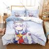 Umamusume Oguri Cap Three Piece Bedding Set Luxury Comforter Set with Queen King Size Cool Two pillowcase Kpop Cama Infantil