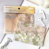80Pcs/Bag Retro Literary Memo Pad Creative Flowers Plants Material Paper Diary Scrapbooking Decoration Stationery Accessories