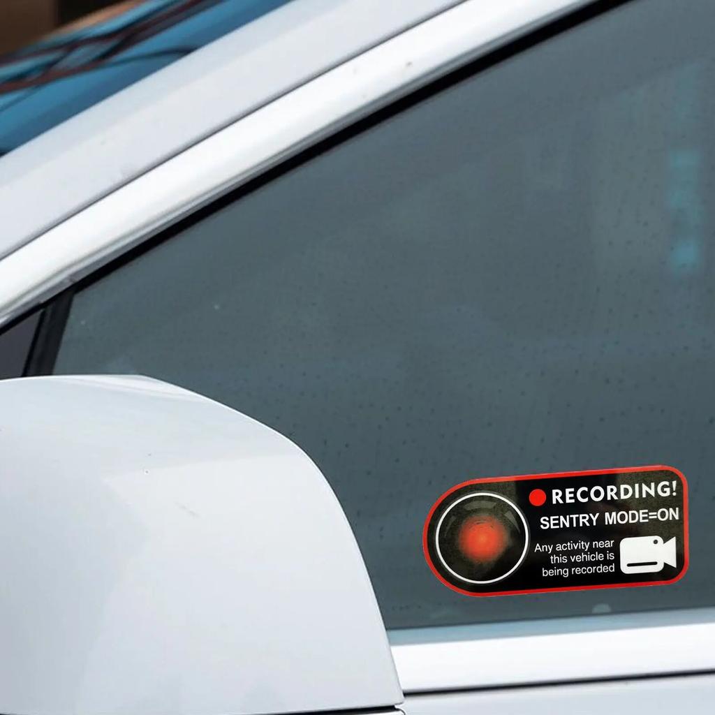 Sentry Mode Door Stickers for Tesla Model 3 Y S X Window Stickers, Camera Logo Decals, Window Reflective Stickers, Auto Part