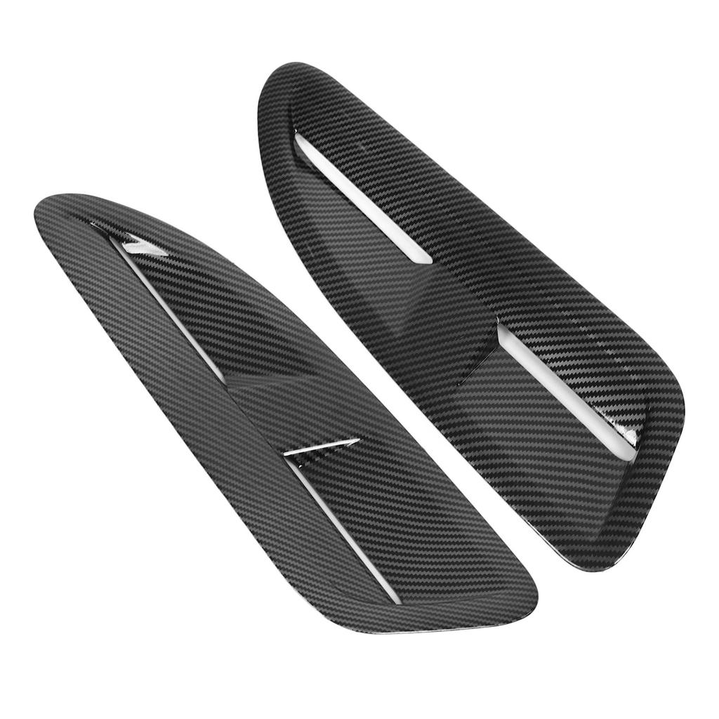 2 st Huventilslist Kolfiberfärg Motorhuv Luftutsläppskydd Ersättning för Jaguar XK8 XKR