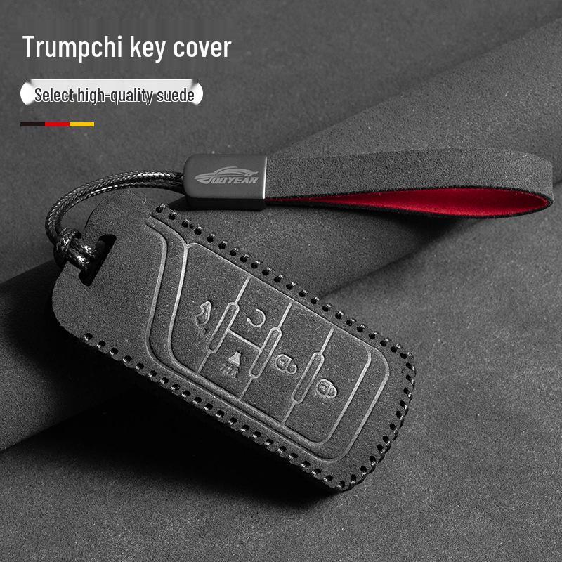 Skórzany Etui na Klucze z Metalową Klamrą dla Trumpchi GS4, GS3, M6, M8, GS8, GS7