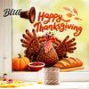 Creative Holiday Gift Autumn Thanksgiving Turkey Window Static Sticker Decorative Removable PVC Decals Theme Scene Setter Harvest Wall Clings