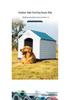 Xinding Rainproof & Windproof Outdoor Plastic Dog Kennel - Winter Dog House for Medium to Large Dogs
