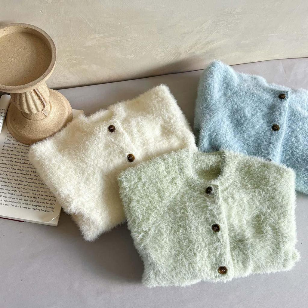 Infant Plush Knit Romper - Warm, Long Sleeve Sweater for Newborn Baby Boys & Girls