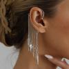 Accessories, Metal Leaves, Multi-layer Fringed Ear Hangings, No Ear Piercings, Can Be Worn, Retro Commuting Versatile Earrings