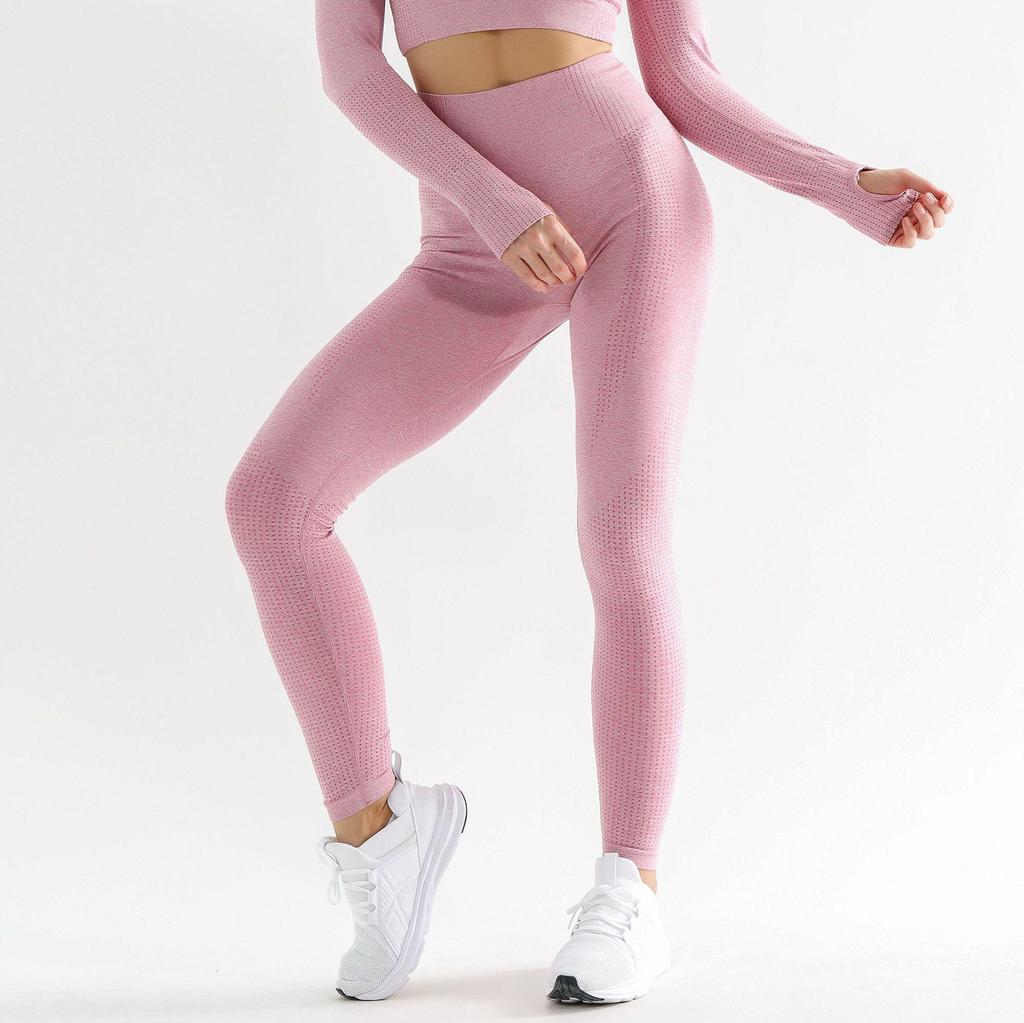 Summer Seamless Dot Yoga Set: Women's Quick-Dry Shorts, Tee, and Long Pants for Running and Fitness