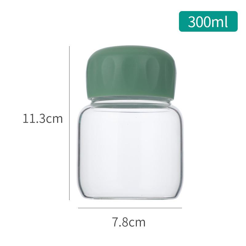Creative Fat Cup Mini Glass Cute High Borosilicate Portable Water Cup with Scale 300ml Coffee Milk Cup