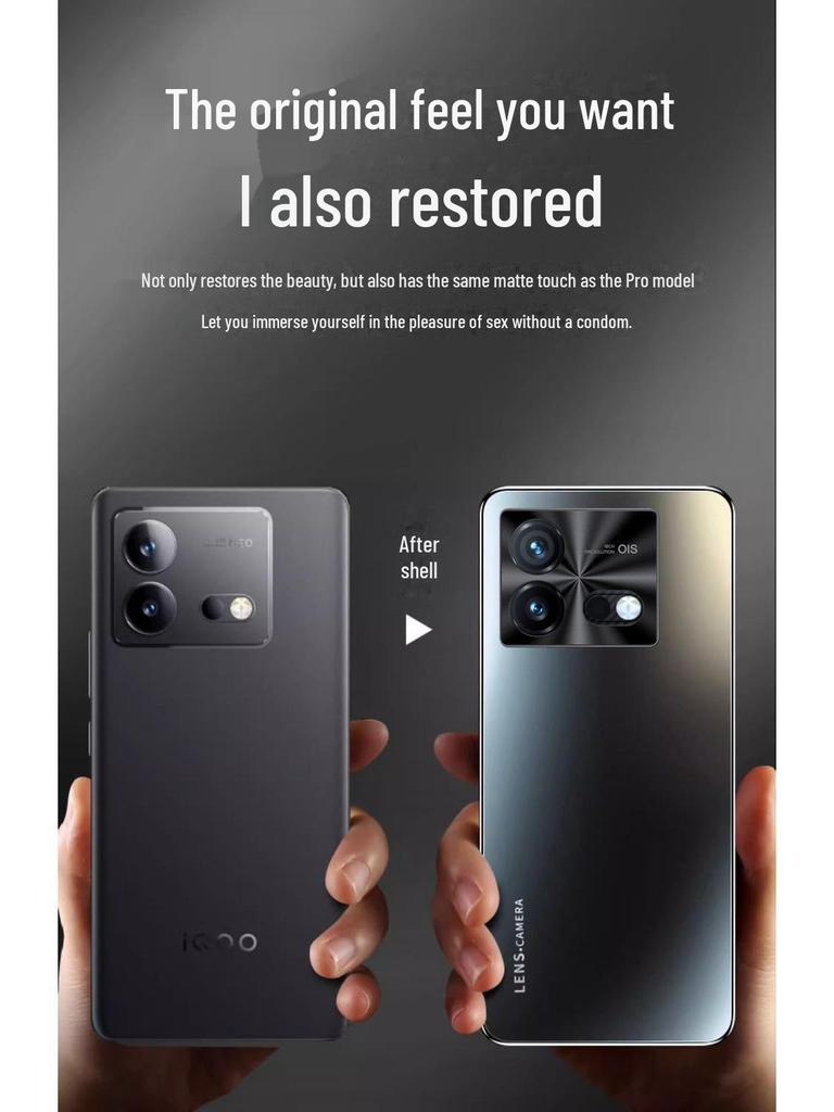 Ultra-Thin Frosted Business Case for iQOO Neo8/9S Pro – Electroplated, All-Inclusive Protection