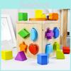 Blocchi Geometrici in Legno da Abbinare per Bambini Giocattolo Educativo per lo Sviluppo Cerebrale