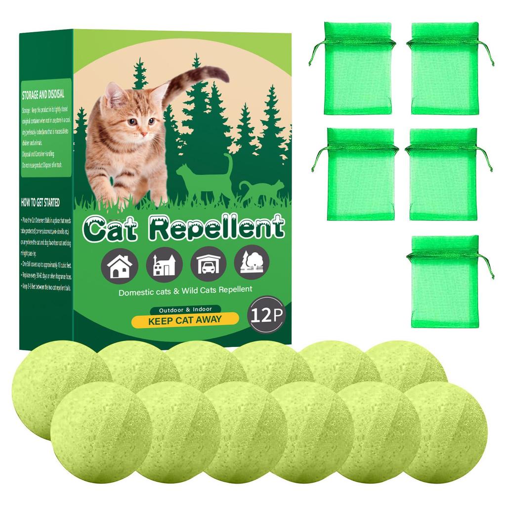 Cat Deterrent Ball Repel Catnip Ball Train Pet To Reduce Furniture Damage Natural Ingredients 12 Pcs