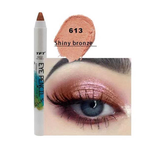 24-color Eyeshadow Pen with Shimmery Fine Pearlescent Pigments, Smudge-proof and Easy To Apply