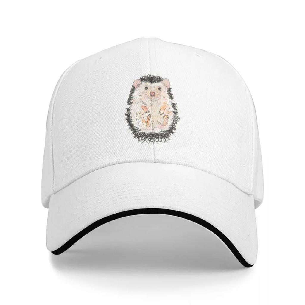 Hedgehog on its back (Hand Drawn Design) Baseball Cap Vintage Golf Hat hard hat For Women 2025 Men's