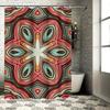Decorative Bathroom Shower Curtain with Colorful Geometric Patterns for Home Decoration Showercurtain
