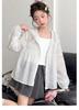 2026 Girls' Lightweight Korean-Style Loose Sun Protection Top