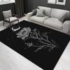 1pc 1709738245Pattern Carpet, Area Rug For Living Room Bedroom Room Bed Chair Laundry Entryway Corridor Yard Non-slip Outdoor Camping Rug Fl