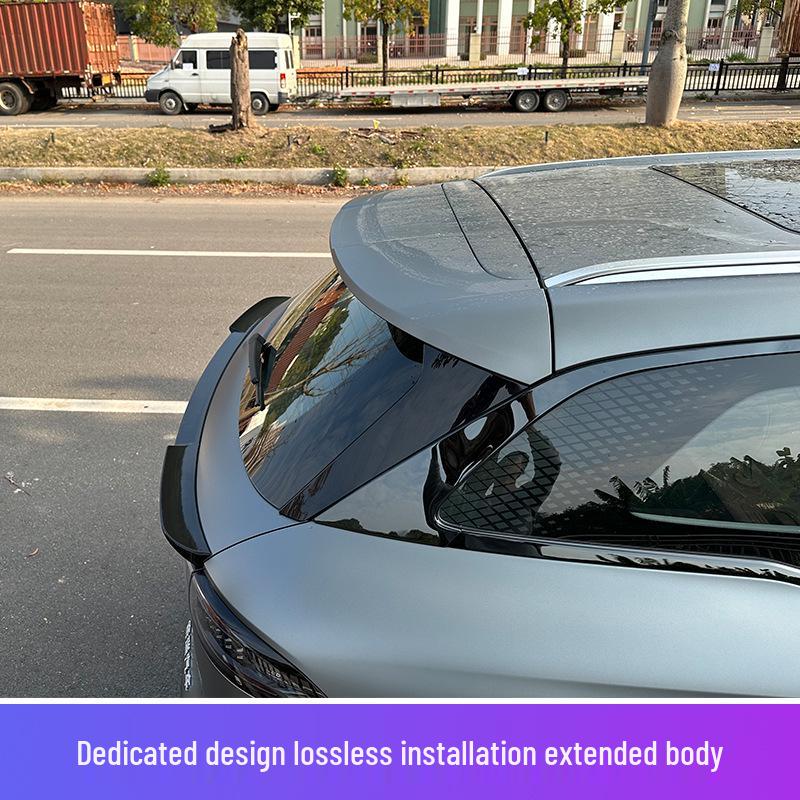 Chery Tiggo 8L Rear Roof Spoiler - External Decorative Wing Modification.