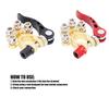 2Pcs Battery Terminal Connectors Car Disconnect 4 Way Positive Negative for SAECelsiusJIS Type A Post