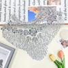 Embroidery Lace Mesh Front Chest Bead Embroidery Removable DIY Decoration Frontal Rhinestone Applique Heavy Duty