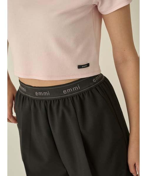 Emi Logo Modal Mini Free Small T-Shirt, 13WCT251060, Women's, Pink, Size,