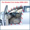 Front & Rear Door Inner Pillar Rubber Sealing Gasket Windproof Strip Molding for Honda Civic Sedan 2006-2011 OE 72355-SWA-A01ZD