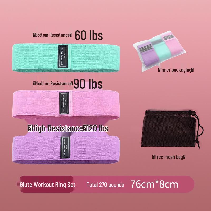 Glute Loop Yoga Resistance Band - Elastic Fitness for Hip, Glute, and Leg Training