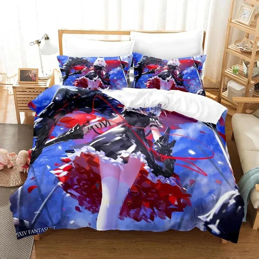 Anime Pixiv Fantasia Bedding Set Boys Girls Twin Queen Size Duvet Cover Pillowcase Bed Boys Adult Fashion Home Textileextile