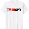 QINGXIUU Ich liebe meinen chinesischen Spion, Ich liebe chinesischen Spion, China Flagge T-Shirt Unisex
