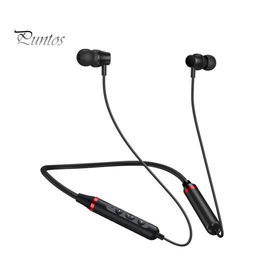 

Bluetooth-совместимые наушники с магнитным креплением Clear Calls Handsfree Wireless Neckband Headphone Sport Stereo Headset for Running чёрный