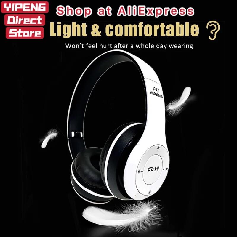 Stereo P47 Headset 5.0 Bluetooth Headset Folding Series Wireless Sports Game Headset for iPhone XiaoMi