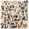 50 Cartoon Furry Animal Doodle Stickers Guitar Notebook Suitcase DIY Waterproof Stickers