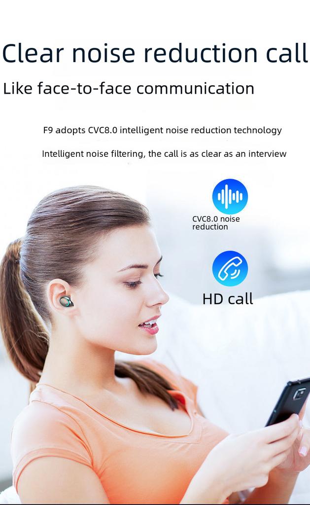 F9-5C Gaming Bluetooth Headset, M10 M90 YD03 Kabellose In-Ear TWS Bluetooth Ohrhörer