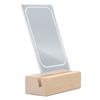 Acrylic Wood Base Picture Frames Warm Light Wooden Clear Acrylic Picture Frame for 3 Inch Photos Movie Tickets