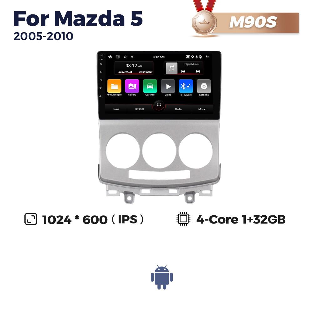 

Navifly Android 2 Din автомобильный радиоприемник мультимедиа видеоплеер для Mazda 5 Mazda5 2005-2010 навигация GPS головное устройство Carplay WIFI DSP