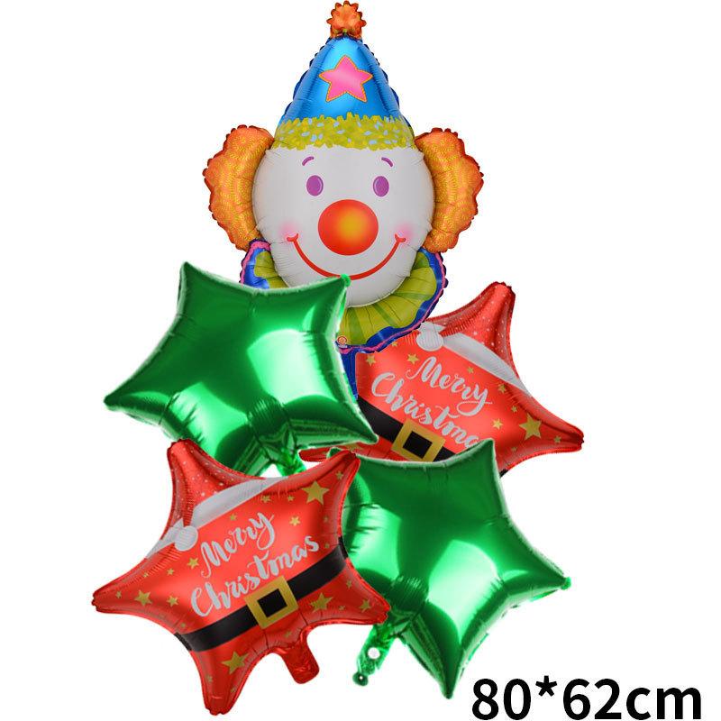 Weihnachtsballonanzug Weihnachtsmann Schneemann Elch Weihnachtsbaum DIY Weihnachts-Globos Kindergeschenke für Zuhause Neujahr 2024 Navidad Dekor