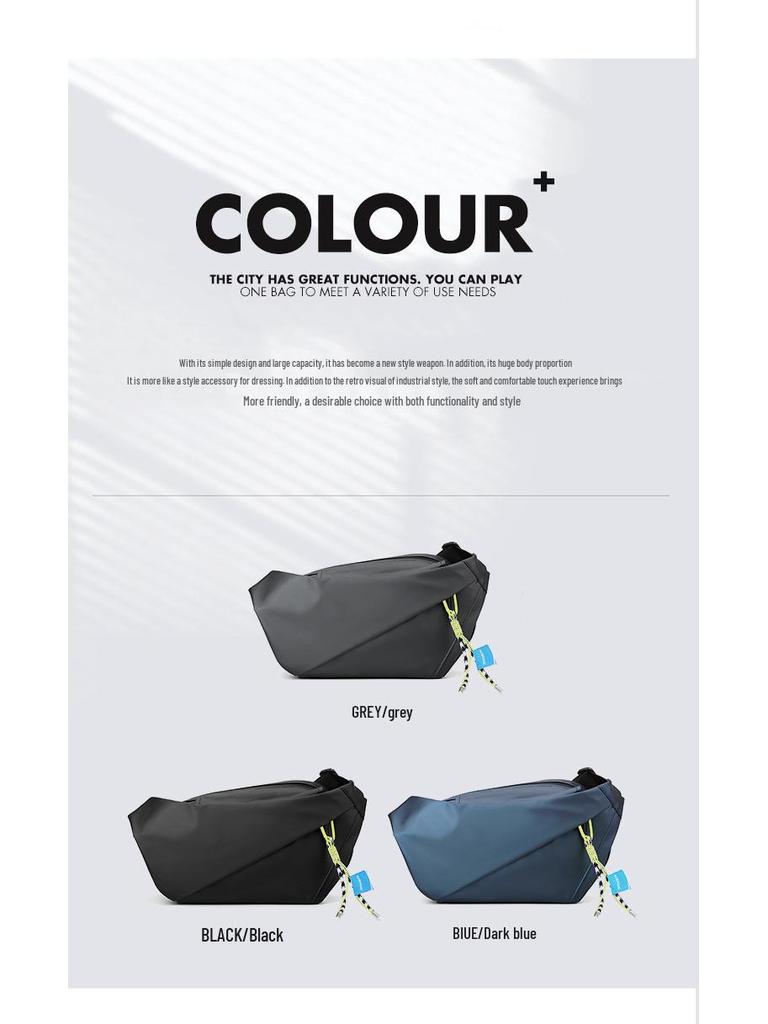 Men's 2025 Fashion Crossbody Chest Bag - Casual Sports Street Trend Single Shoulder Backpack