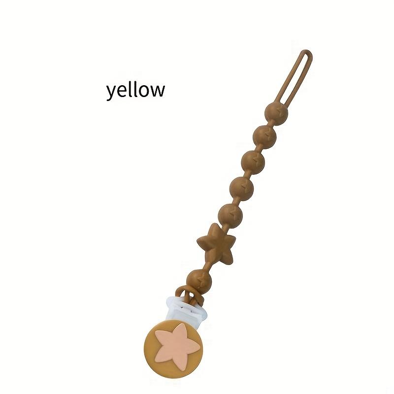 Anti-Drop-Schnuller-Beißringkette, integrierte Schnullerkette aus Silikon, lebensmittelechte, wasserdichte Anti-Drop-Schnullerkette