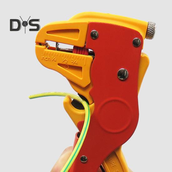 1/3 Stück Automatischer Abisolier- und Schneidewerkzeug, Schnellwechsel-Anti-Rutsch-Griff, tragbares 10-24 AWG-Abisolierwerkzeug, selbsteinstellende Stärke, 2-in-1-Kabel