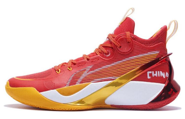 Li Ning SONIC 10 Ultra Текстиль, Синтетическая кожа Амортизация Скользкая Устойчивая к истиранию Средневысокие Баскетбольные кроссовки ABAS145-10 43