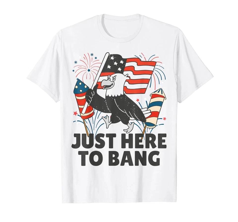 USA 4th Of July Independence Day USA American Funny Fireworks TShirt S