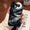 Cowboy by Campfire Mountain Valley Night Art Phone Case for iPhone 17 16 15 14 13 12 11 Series Pro Max Plus