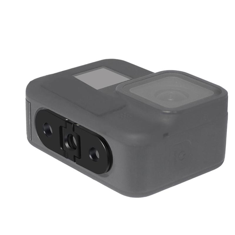 Metal Folding Magnetic Replacement Base Dual Interface 1/4 Thread Hole Tripod Mount Adapter