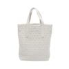 Used SOFIA N/S Sofia Star Emboss Tote Bag Leather White Used Women