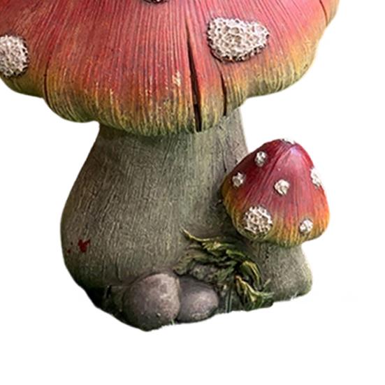 Resin Garden Figurine Cute Mushroom Goose Bunny Statue for Outdoor Garden Backyard Yard Porch Patio Lawn Decor