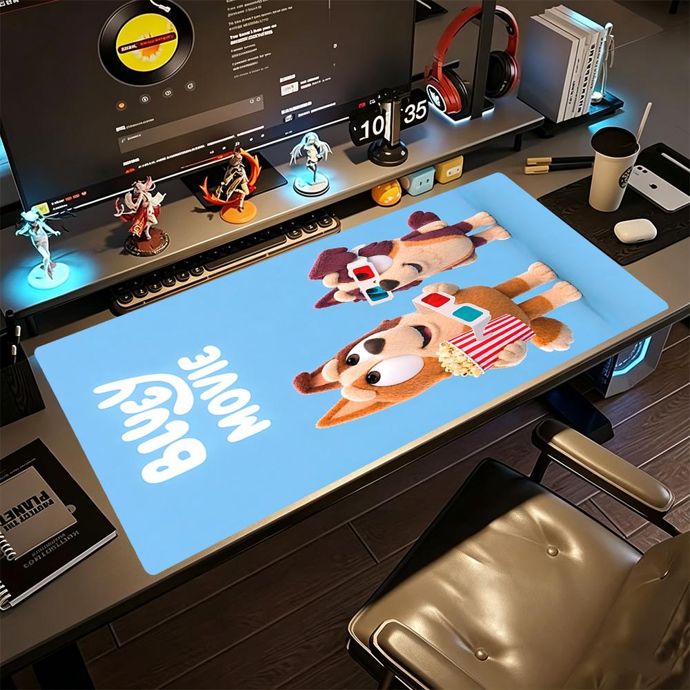 Bluey Gaming Mouse Pad Office Mouse Mats Computer Desk Keyboard Mat Non-Slip Rubber Base Gaming Accessories Ideal Gift for Gamers