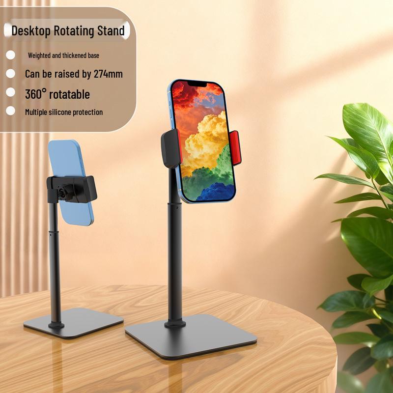 Adjustable Magnetic Metal Phone Stand for Desktop and Live Broadcasts