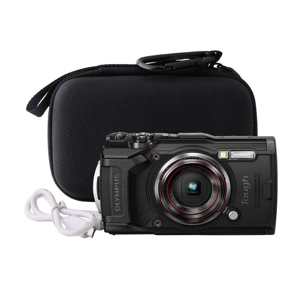 OLYMPUS Tough Storage Case for TG-7TG-6TG-5TG-4 Digital Cameras - WERJIA (Storage Case - Black)