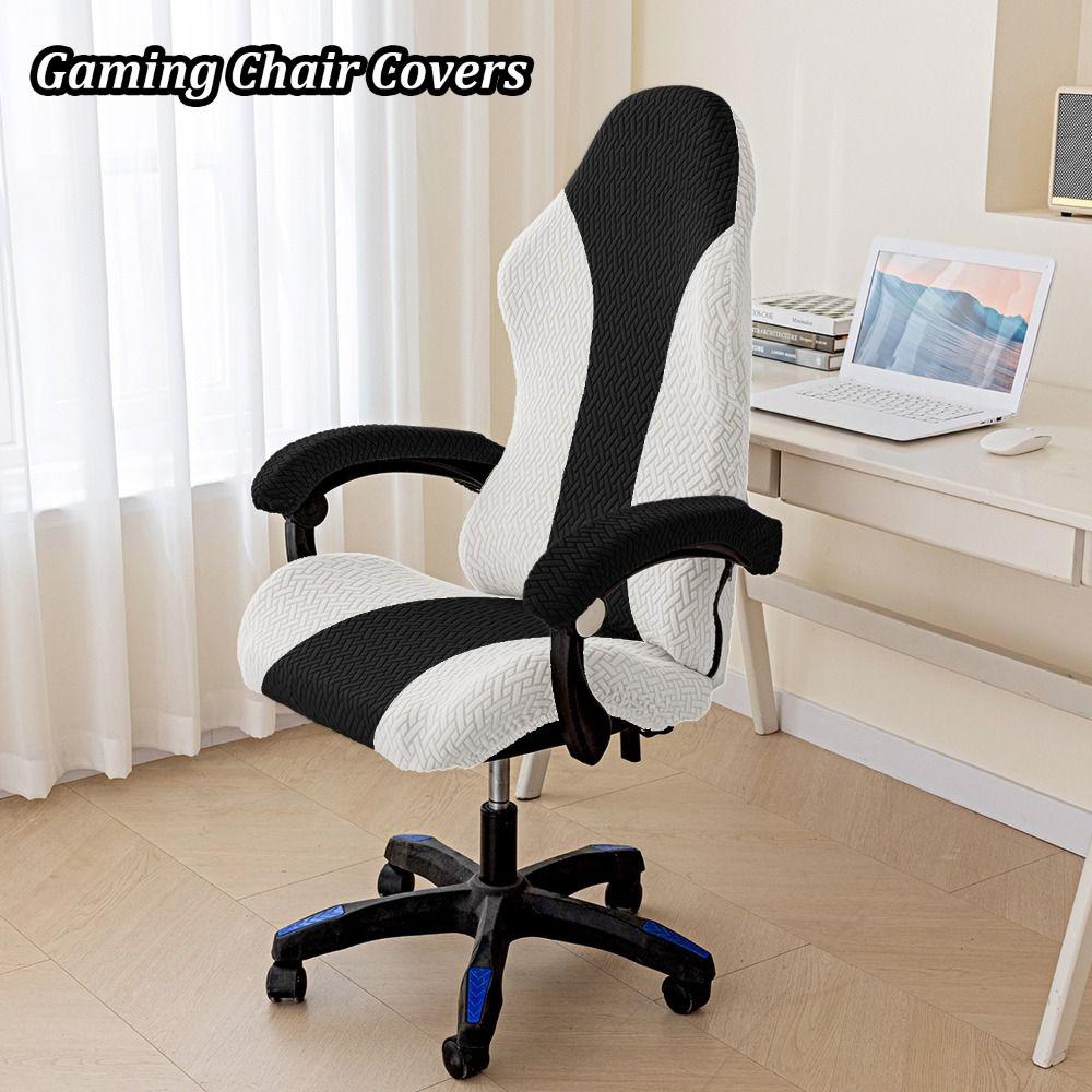 Stretchy Gaming Chair Covers Thicken with Armrest Protection Chair Cover Set Dust-proof Anti-slip Computer Chair Covers